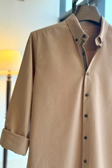 Vintage Copper Seersucker Shirt