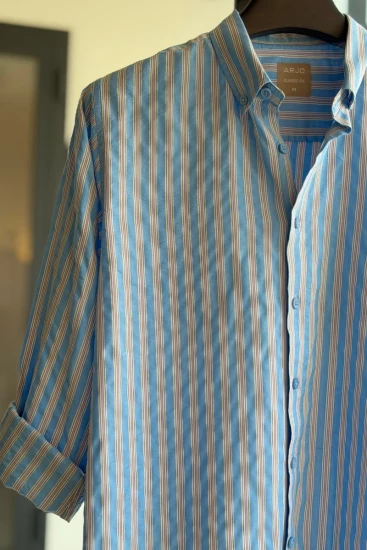 Sky Blue with Vertical Stripes Shirt