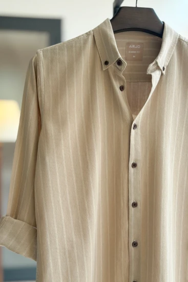 Desert Tan with White Stripes