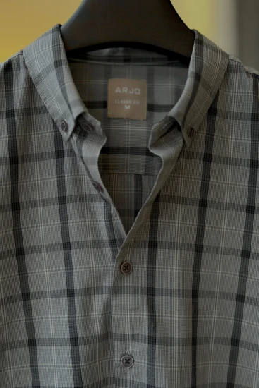 Classic Grey Checked Shirt