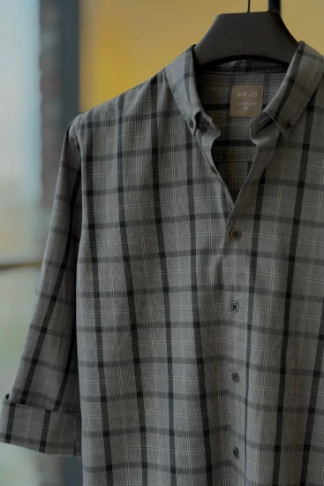 Classic Grey Checked Shirt