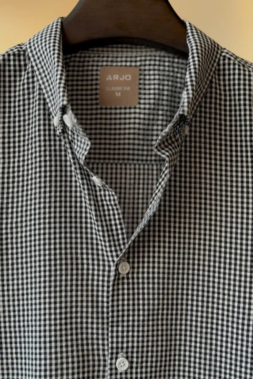 Black And White Micro check Shirt