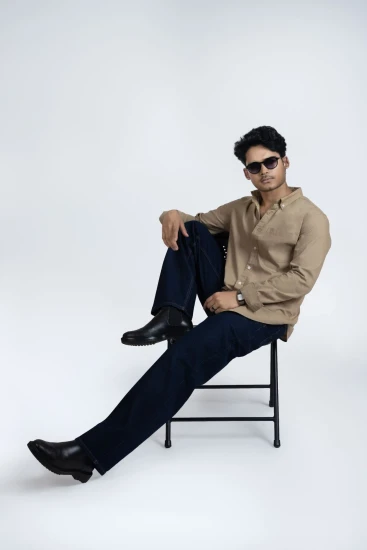 Sand Yellow Oxford Cotton Shirt