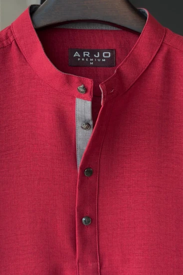 Rose Red Solid Katua