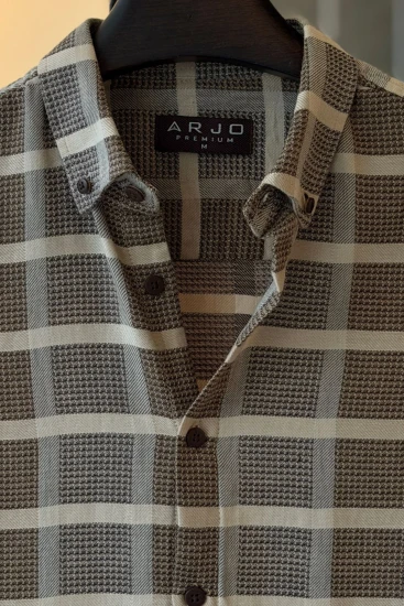 Chocolate, Beige & Light Brown Plaid Premium Shirt