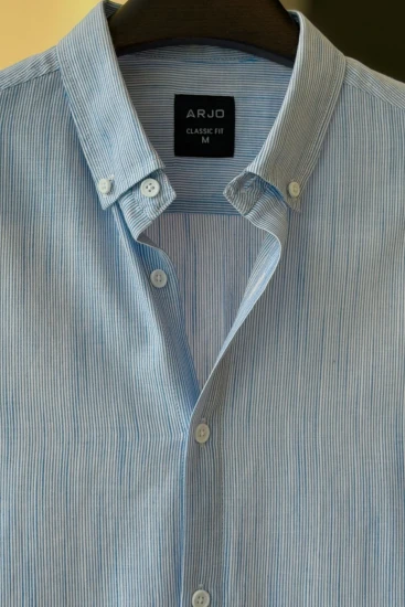 Light Blue & White Pinstripes Shirt