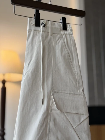 White Cargo Mobile Pant