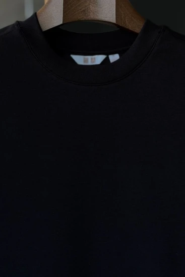 Black Drop-Shoulder AirFlex T-Shirt