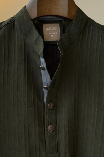 Dark Olive with Ash Placquet Panjabi